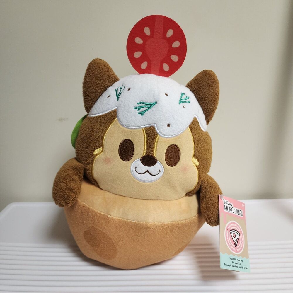 Disney Munchlings Chip 'n Dale Falafel Pita Pocket Chip Street Food Plush